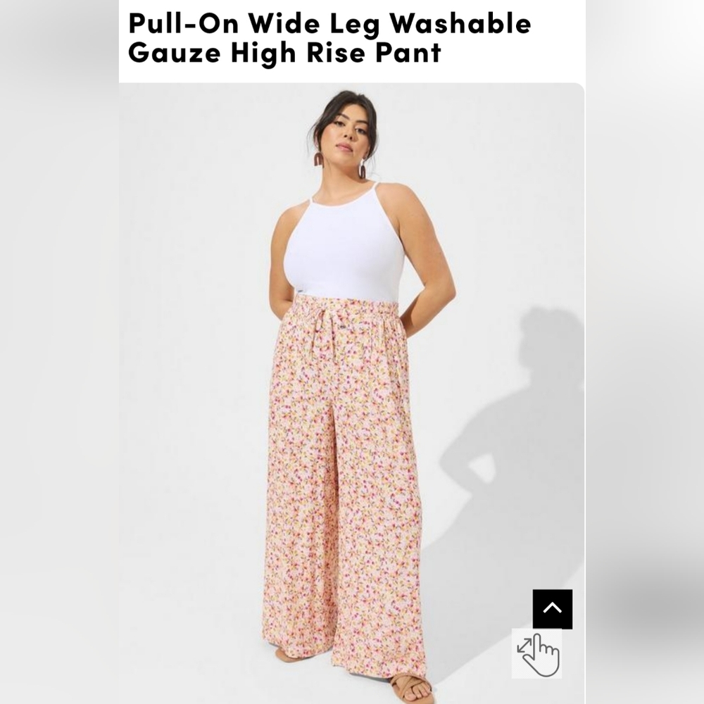 NWT Torrid High Rise Washable Gauze Pants